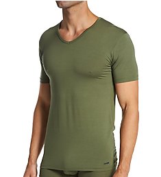 Calida Seaweed Micro Modal V-Neck T-Shirt 14386