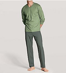 Calida Relax Imprint 100% Cotton Pajama Pant Set 42483