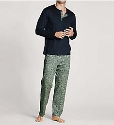 Calida Relax Choice 100% Supima Cotton Pajama Pant Set 44465