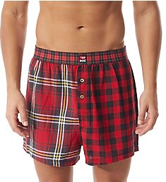 Diesel 100% Cotton Woven Boxer With Fly A04130