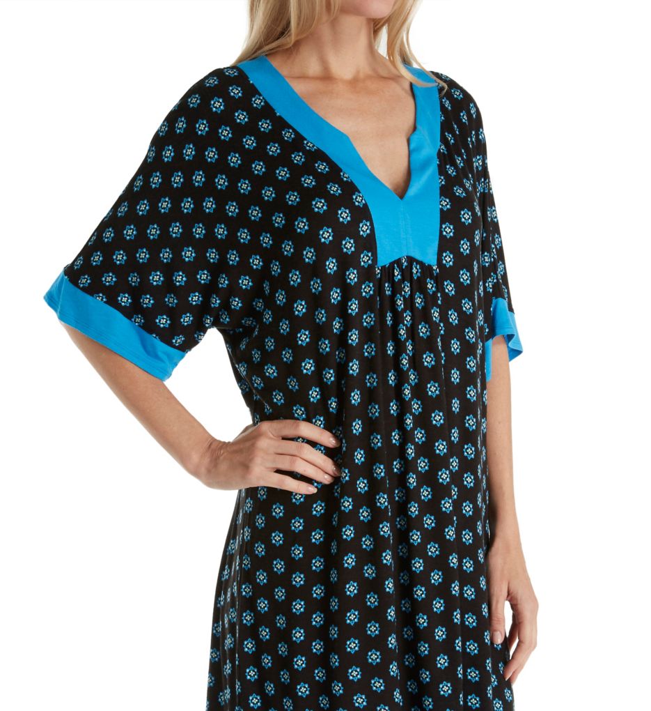 Ellen Tracy Falling for Blue Short Caftan 8118534 Ellen Tracy Falling for Blue Short Caftan 8118534