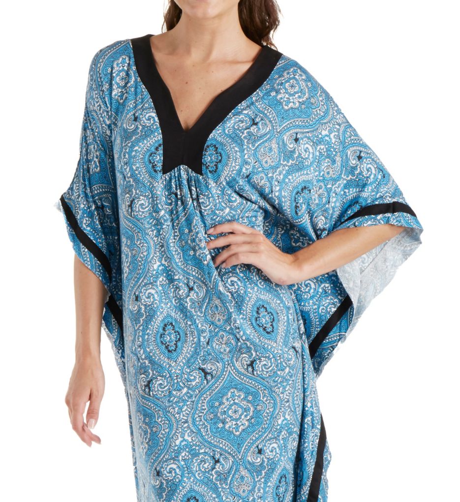 Ellen Tracy Falling for Blue Caftan 8818534 Ellen Tracy Falling for Blue Caftan 8818534
