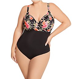 Elomi Dark Tropics Non Wired Moulded One Piece Swimsuit ES0145