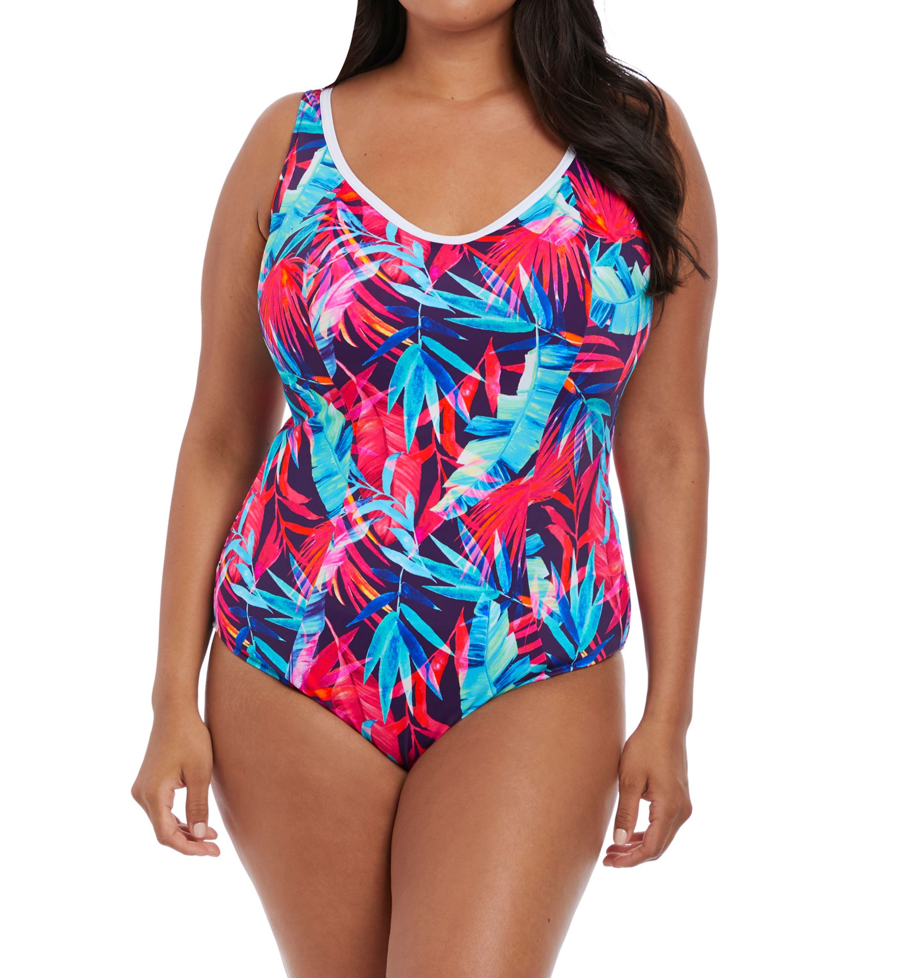 Elomi Paradise Palm Wire Free One Piece Swimsuit ES7140