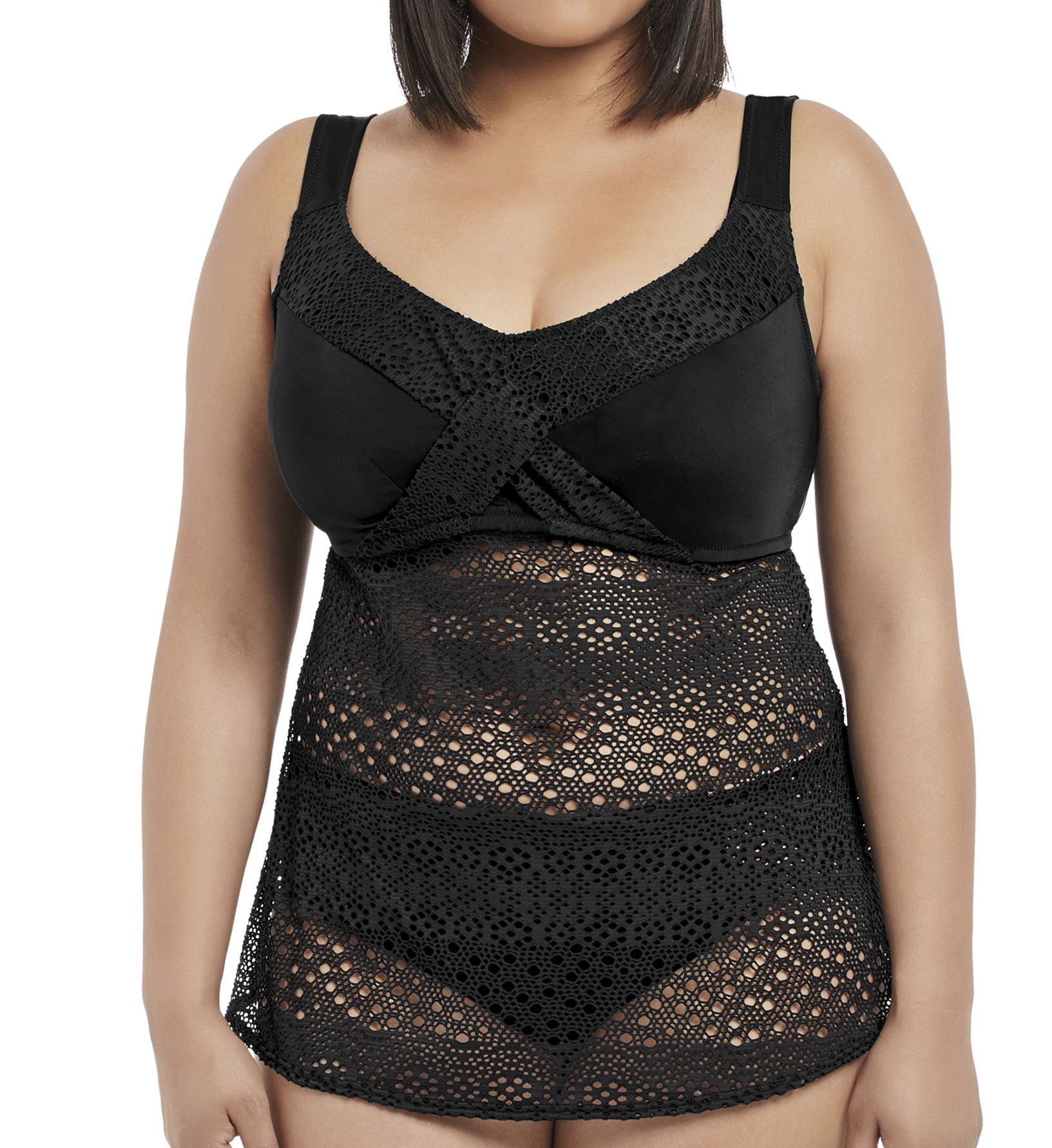 Elomi Indie Wirefree Twist Front Tankini Swim Top ES7535