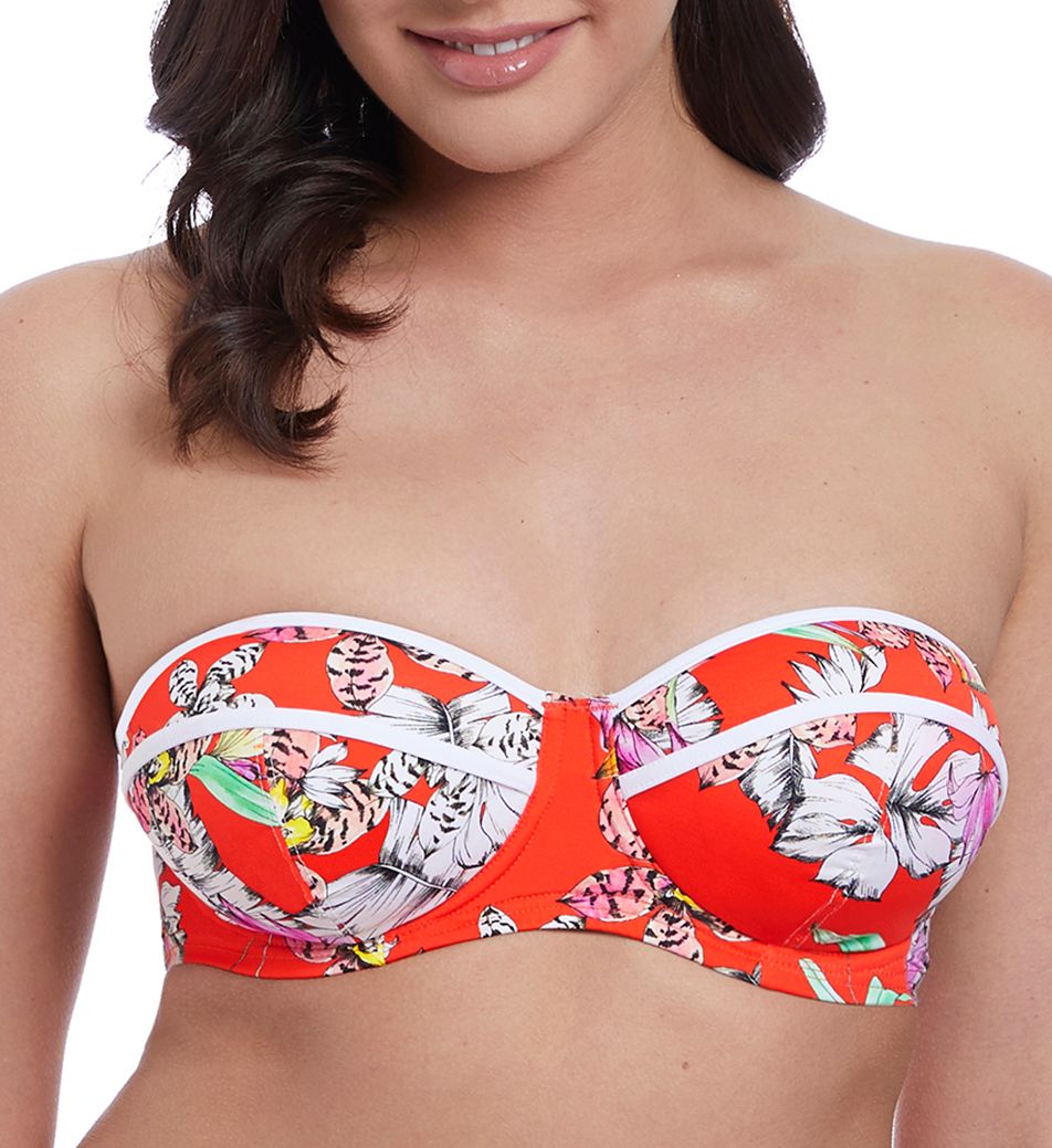 Freya Wild Flower Underwire Bandeau Bikini Swim Top AS5880