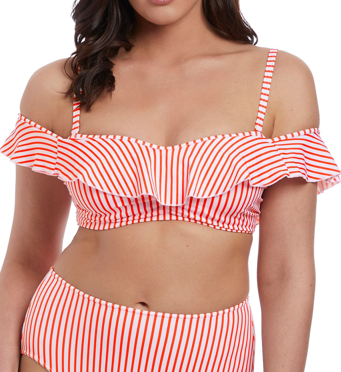Freya Totally Stripe Underwire Bardot Bikini Swim Top AS6552