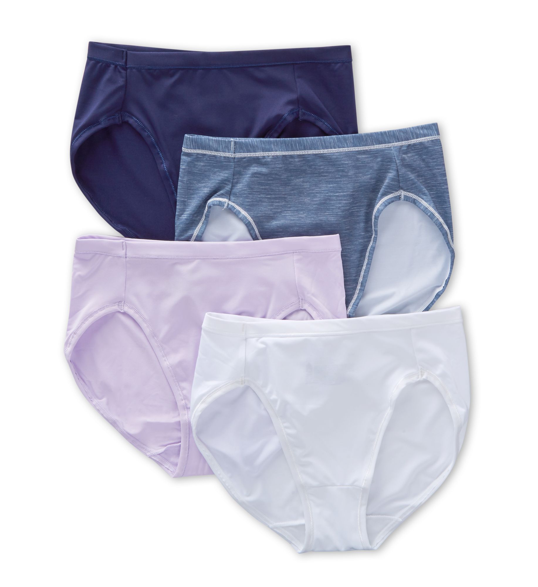 hanes microfiber hi cut briefs