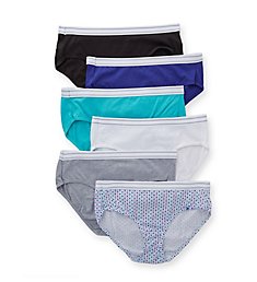 Hanes Cotton Cool Comfort Sporty Hipster Panty - 6 Pack PP41SF