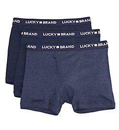 6 Pack Lucky Brand Men's Cotton Boxer Briefs