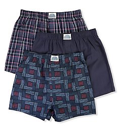 Lucky Cotton Woven Boxers - 3 Pack 213PB09