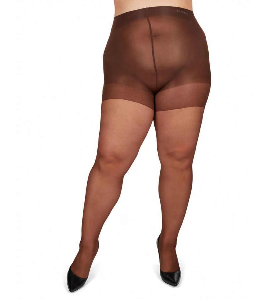MeMoi Plus Size Curvy Silky Sheer Control Top Pantyhose MM-2210
