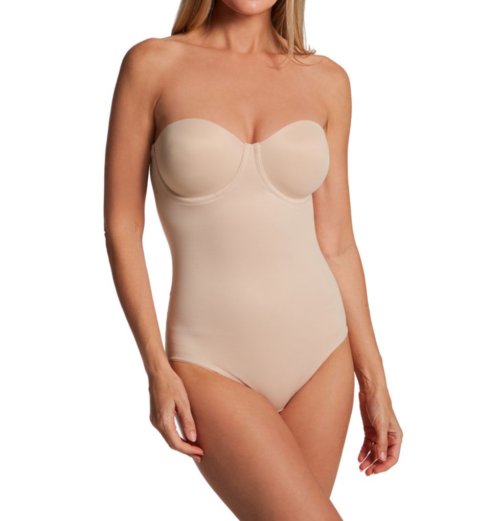 TC Fine Intimates Shape Away Strapless Bodybriefer with Back Magic 4090
