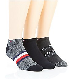 Tommy Hilfiger Faded Logo Cushion No Show Sock - 3 Pack 213NS02