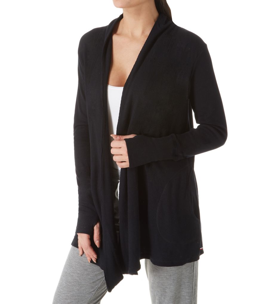 Tommy Hilfiger Core Lounge Slub Cardigan R25S005 Tommy Hilfiger Core Lounge Slub Cardigan R25S005