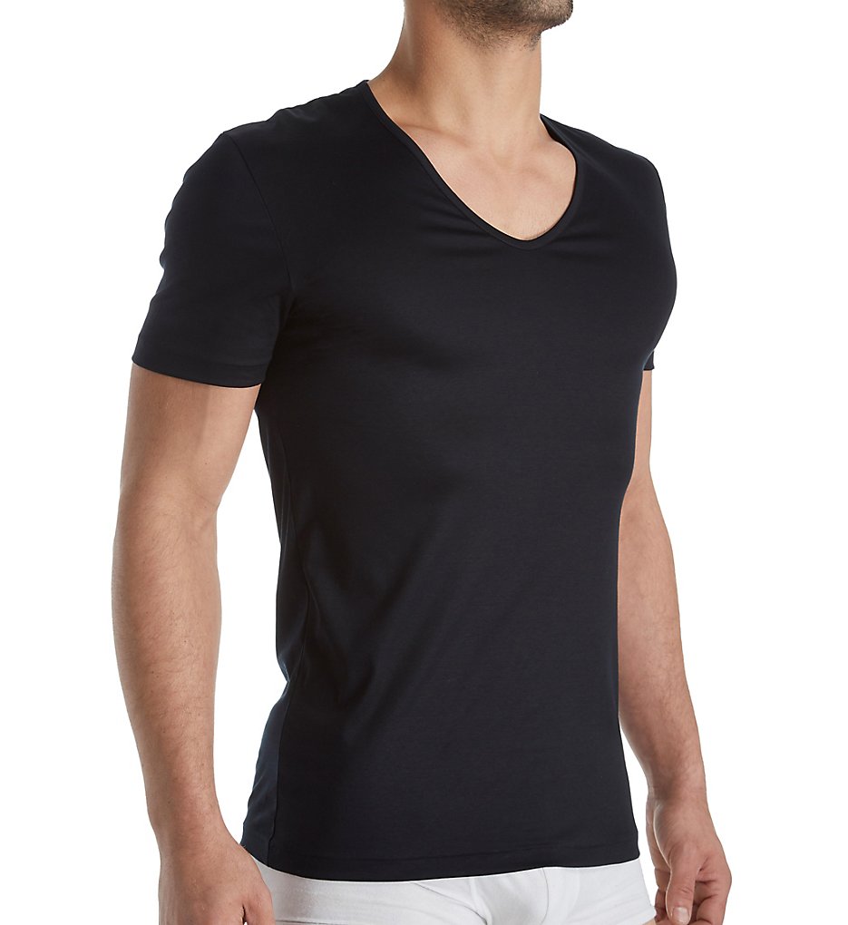 Zimmerli Sea Island Luxury Cotton V Neck T-Shirt 2861442
